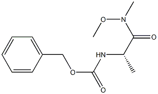 [(2S)-1-[甲氧基(甲基)氨基]-1-氧代丙烷-2-基]氨基甲酸苄酯, 114744-83-1, 结构式