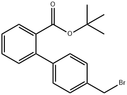 tert-Butyl 4'-(bromomethyl)biphenyl-2-carboxylate Struktur