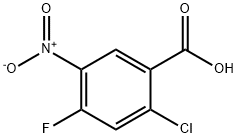 2-氯-4-氟-5-硝基苯甲酸 结构式