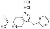 (S)-4,5,6,7-四氢-3-苯甲基-3H-咪唑并[4,5-c]吡啶-6-甲酸二盐酸盐, 114788-05-5, 结构式