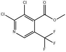 2,3-ジクロロ-5-(トリフルオロメチル)イソニコチン酸メチル 化学構造式