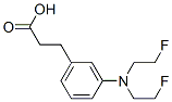 3-[3-(bis(2-fluoroethyl)amino)phenyl]propanoic acid Struktur