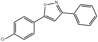 Isoxazole, 5-(4-chlorophenyl)-3-phenyl- Struktur