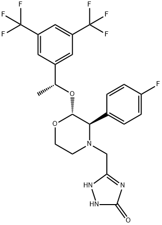 (R,R,R)-アプレピタント 化学構造式