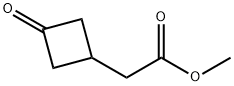 Methyl 2-(3-oxocyclobutyl)acetate Structure