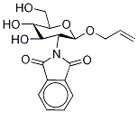 2-Propenyl 2-Deoxy-2-(1,3-dihydro-1,3-dioxo-2H-isoindol-2-yl)--D-glucopyranoside Structure