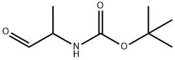 (1-甲基-2-氧代乙基)氨基甲酸叔丁酯 结构式