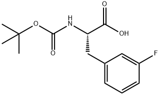 BOC-L-3-FLUOROPHENYLALANINE Structure