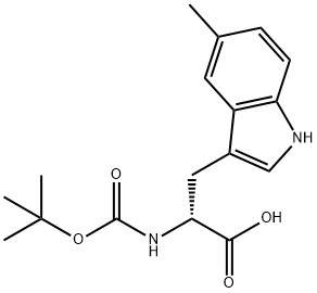 BOC-5-甲基-D-色氨酸, 114873-18-6, 结构式