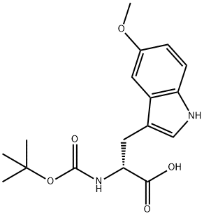 N-BOC-5-METHOXY-D-TRYPTOPHAN Structure