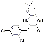 BOC-D-2,4-二氯苯丙氨酸, 114873-2-0, 结构式