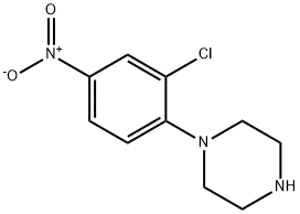 2-氯-4-硝基苯基哌嗪,114878-60-3,结构式