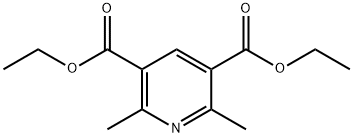 2,6-二甲基吡啶-3,5-二甲酸二乙酯 结构式