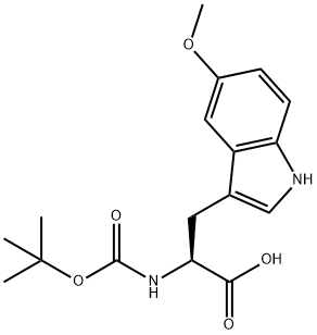 BOC-5-甲氧基-L-色氨酸,114903-30-9,结构式