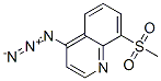 Quinoline,  4-azido-8-(methylsulfonyl)- Structure