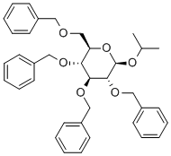 2,3,4,6-四-O-苄基-Β-D-异丙基吡喃葡萄糖苷, 114967-51-0, 结构式