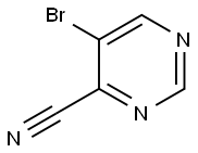 4-氰基-5-溴嘧啶,114969-66-3,结构式