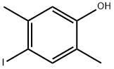 2,5-ジメチル-4-ヨードフェノール 化学構造式
