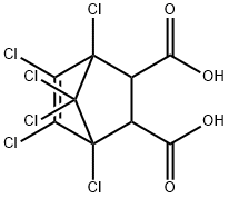 Chlorendic acid Struktur