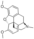 (4aR,8R,9cS)-3,5-ジメトキシ-12-メチル-4a,8,9,9c-テトラヒドロ-8,9c-(イミノエタノ)フェナントロ[4,5-bcd]フラン 化学構造式