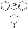 alpha,alpha-Diphenyl-4-piperidinomethanol Struktur