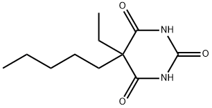 5-ethyl-5-pentyl-1,3-diazinane-2,4,6-trione Struktur
