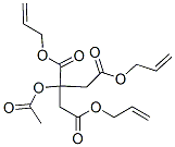 1,2,3-Propanetricarboxylic acid, 2-(acetyloxy)-, tri-2-propenyl ester Struktur