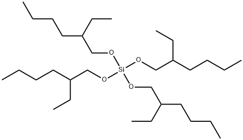 テトラキス(2-エチルヘキシルオキシ)シラン 化学構造式