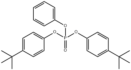 BIS(4-(1,1-DIMETHYLETHYL)PHENYL) PHENYL PHOSPHATE Structure