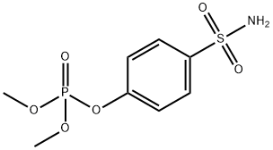 Phosphoric acid dimethyl 4-sulfamoylphenyl ester Structure