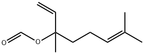 ぎ酸3,7-ジメチル-1,6-オクタジエン-3-イル 化学構造式