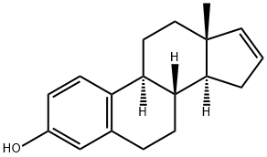 エストラ-1,3,5(10),16-テトラエン-3-オール 化学構造式