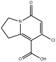 7-chloro-1,2,3,5-tetrahydro-5-oxoindolizine-8-carboxylic acid Structure