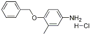 4-(ベンジルオキシ)-3-メチルアニリン塩酸塩 化学構造式