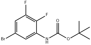 (5-ブロモ-2,3-ジフルオロフェニル)カルバミン酸TERT-ブチル 化学構造式