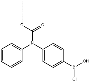 4-(t-BOC-(phenyl)amino)phenylboronic acid Structure