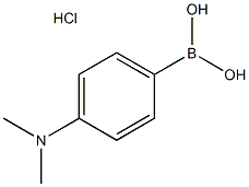 4-(N,N-Dimethylamino)phenylboronic acid hydrochloride salt 化学構造式