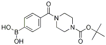 4-(4-BOC-Piperazine-1-carbonyl)phenylboronic acid Struktur