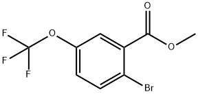 2-ブロモ-5-(トリフルオロメトキシ)安息香酸メチル 化学構造式