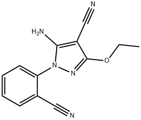 Ethyl5-amino-4-cyano-1-(2-cyanophenyl)pyrazole-3-carboxylate Structure