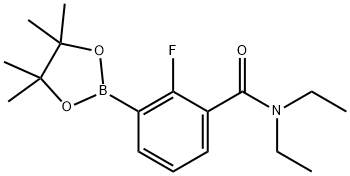 3-(DIETHYLCARBAMOYL)-2-FLUOROPHENYLBORONIC ACID, PINACOL ESTER 结构式