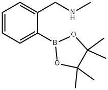 2-(N-メチルアミノメチル)フェニルボロン酸ピナコールエステル 化学構造式
