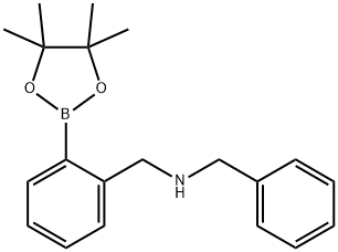 2-(N-BENZYLAMINOMETHYL)PHENYLBORONIC ACID, 1150271-53-6, 结构式