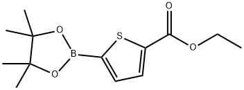 5-(エトキシカルボニル)チオフェン-2-ボロン酸ピナコールエステル 化学構造式
