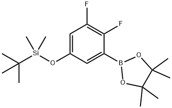 5-(T-BUTYLDIMETHYLSILYLOXY)-2,3-DIFLUOROPHENYLBORONIC ACID, PINACOL ESTER, 1150271-62-7, 结构式