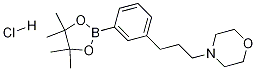 3-(3-モルホリノプロピル)フェニルボロン酸ピナコールエステル塩酸塩 化学構造式