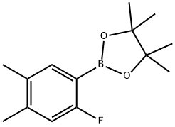 2-FLUORO-4,5-DIMETHYLPHENYLBORONIC ACID, PINACOL ESTER, 1150271-75-2, 结构式