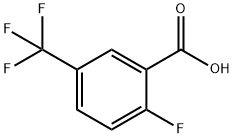 2-FLUORO-5-(TRIFLUOROMETHYL)BENZOIC ACID Structure