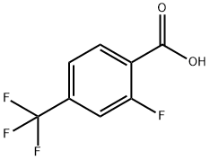 2-氟-4-三氟甲基苯甲酸, 115029-24-8, 结构式