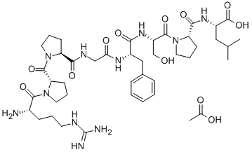 ARG-PRO-PRO-GLY-PHE-SER-PRO-LEU ACETATE SALT Structure